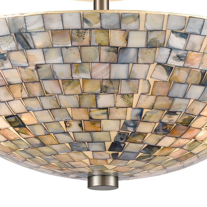 Elk Capri 10551/3 Ceiling Light - Satin Nickel