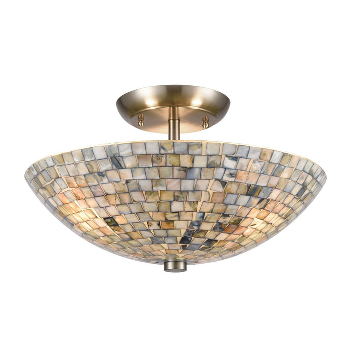 Elk Capri 10551/3 Ceiling Light - Satin Nickel