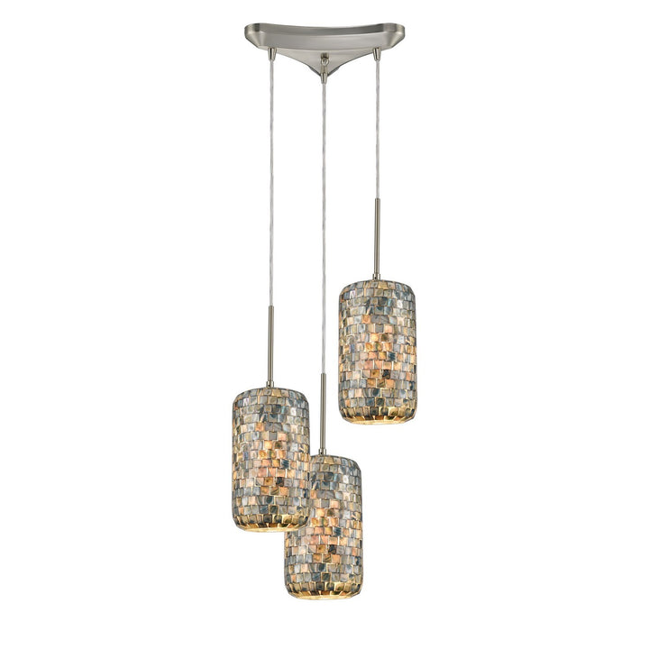 Elk Capri 10552/3 Pendant Light - Satin Nickel