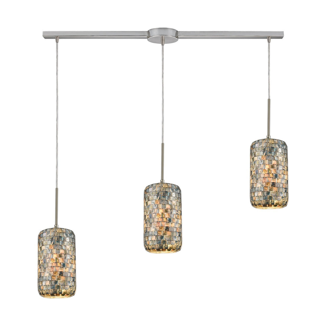 Elk Capri 10552/3L Pendant Light - Satin Nickel