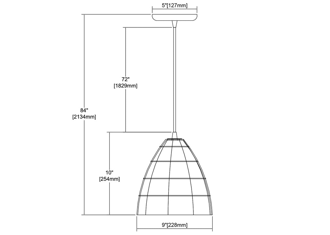 Elk Coastal Inlet 10709/1 Pendant Light - Oil Rubbed Bronze