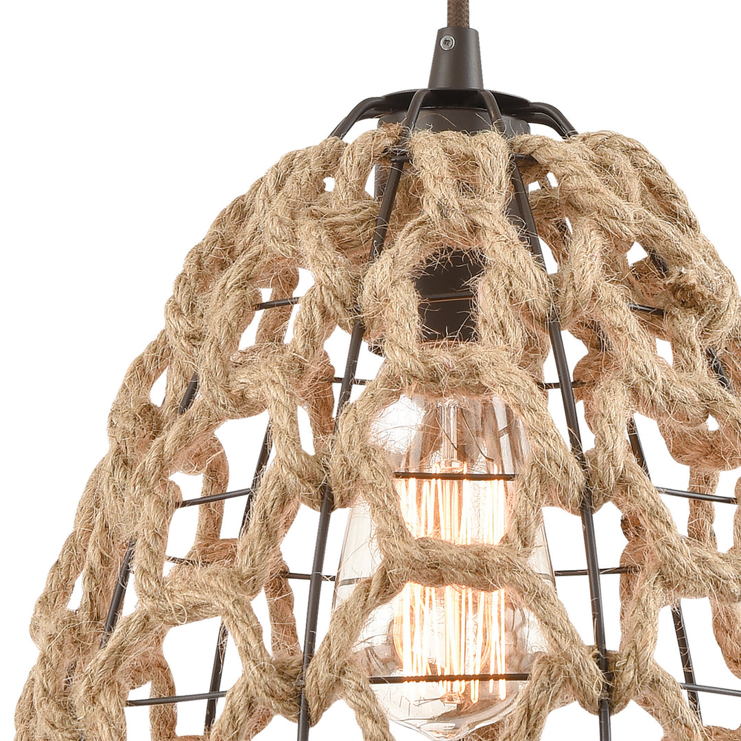 Elk Coastal Inlet 10709/1 Pendant Light - Oil Rubbed Bronze