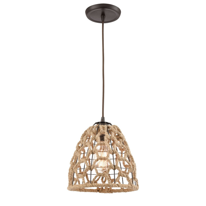 Elk Coastal Inlet 10709/1 Pendant Light - Oil Rubbed Bronze