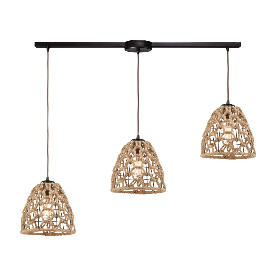 Elk Coastal Inlet 10709/3L Pendant Light - Oil Rubbed Bronze