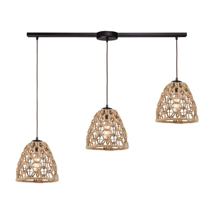 Elk Coastal Inlet 10709/3L Pendant Light - Oil Rubbed Bronze
