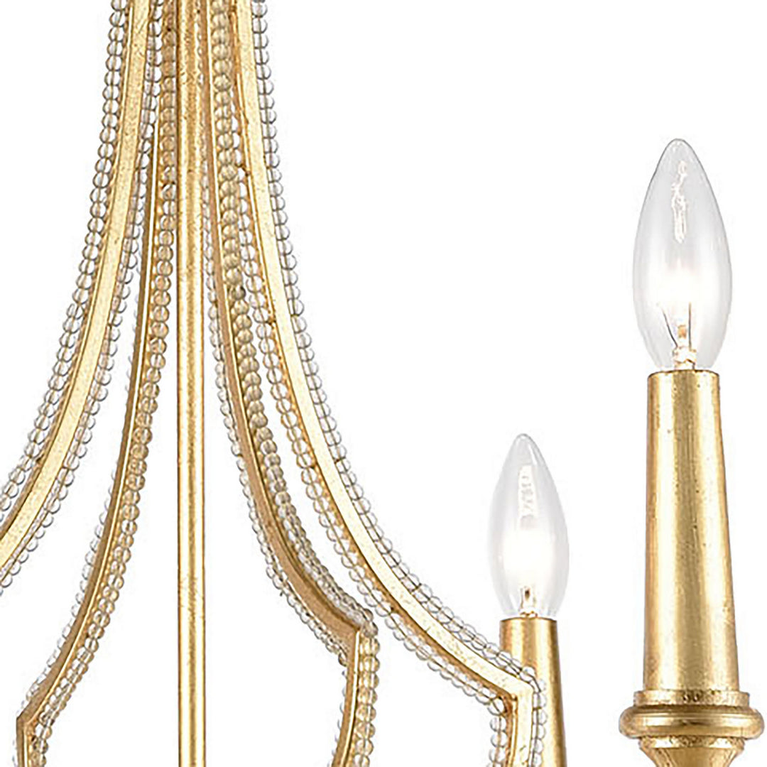 Elk La Rochelle 11176/6 Chandelier Light - Parisian Gold Leaf