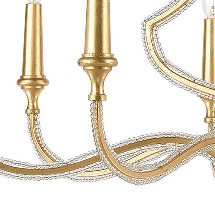 Elk La Rochelle 11177/8 Chandelier Light - Parisian Gold Leaf