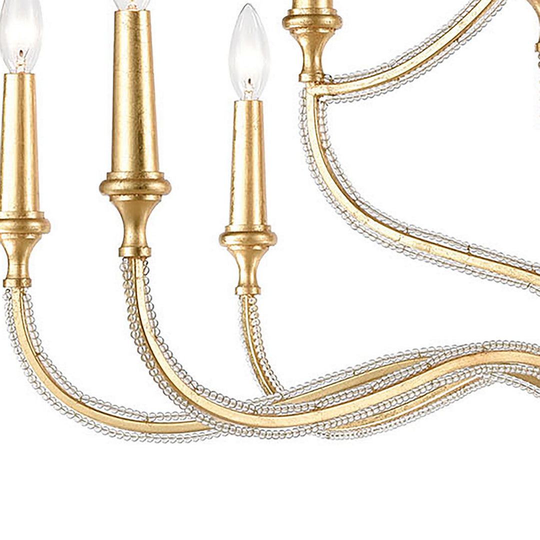 Elk La Rochelle 11178/12 Chandelier Light - Parisian Gold Leaf