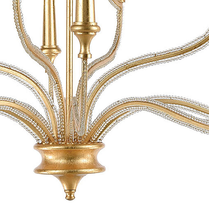 Elk La Rochelle 11178/12 Chandelier Light - Parisian Gold Leaf
