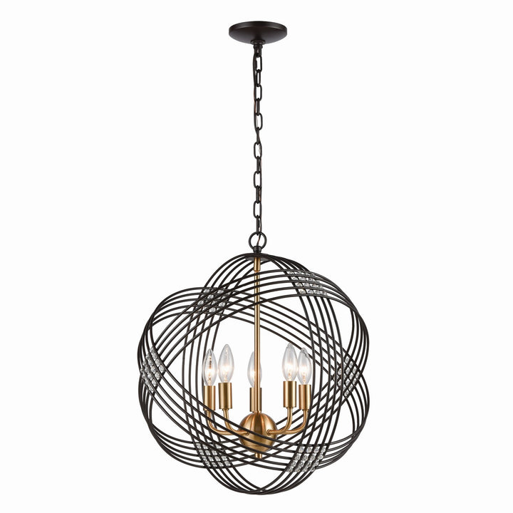 Elk Concentric 11193/5 Chandelier Light - Oil Rubbed Bronze