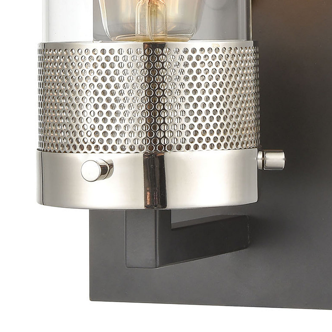 Elk Bergenline 12140/1 Wall Sconce Light - Matte Black