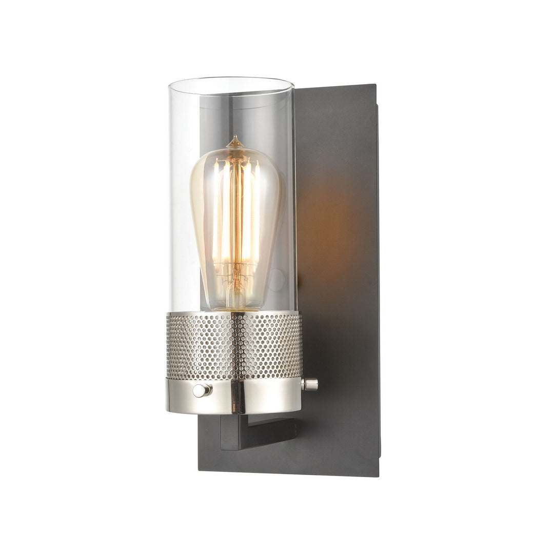 Elk Bergenline 12140/1 Wall Sconce Light - Matte Black