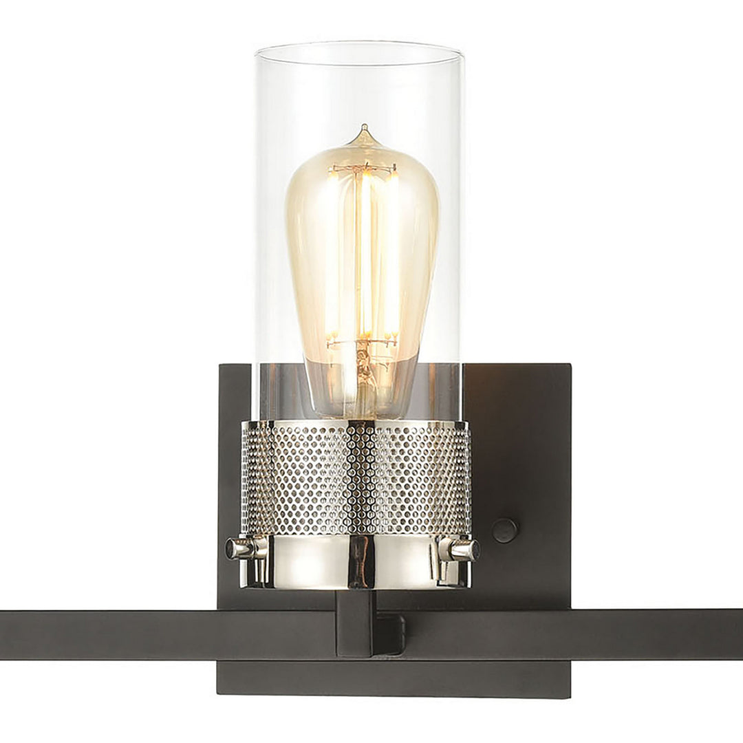 Elk Bergenline 12142/3 Bath Vanity Light 23 in. wide - Matte Black