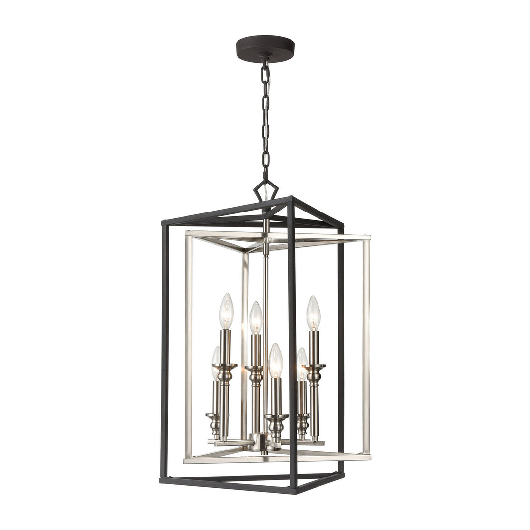 Elk Salinger 12236/6 Pendant Light - Charcoal