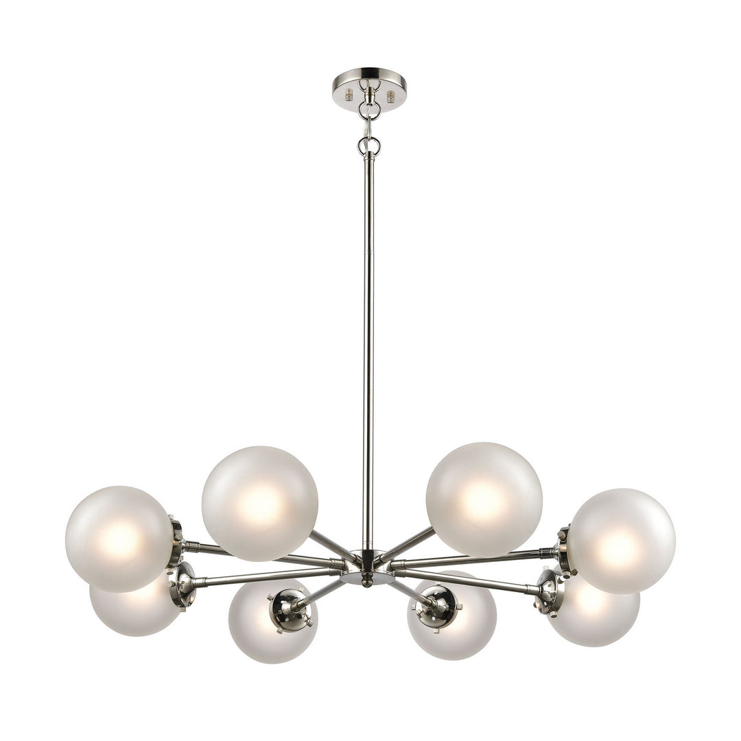 Elk Boudreaux 15368/8 Chandelier Light - Polished Nickel