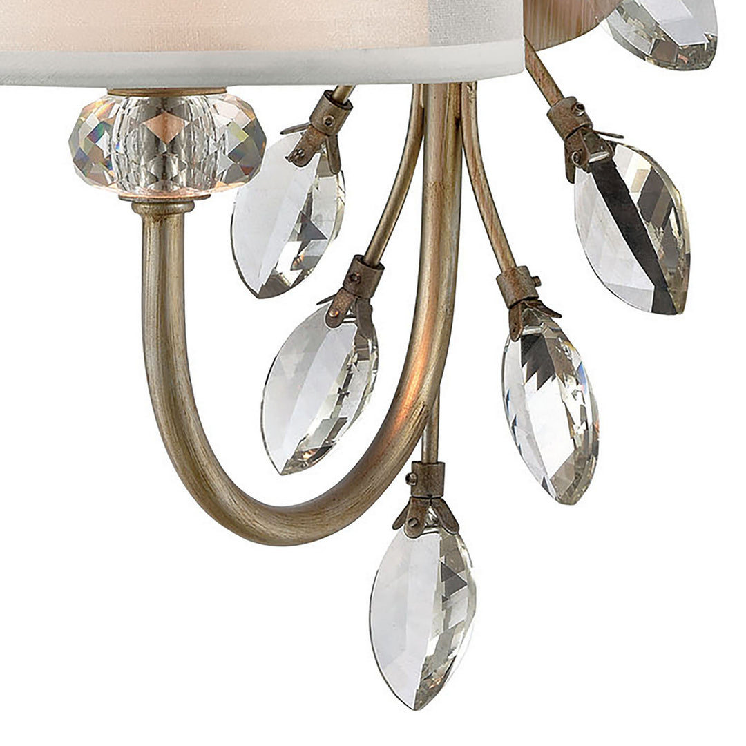 Elk Asbury 16276/1 Wall Sconce Light - Aged Silver