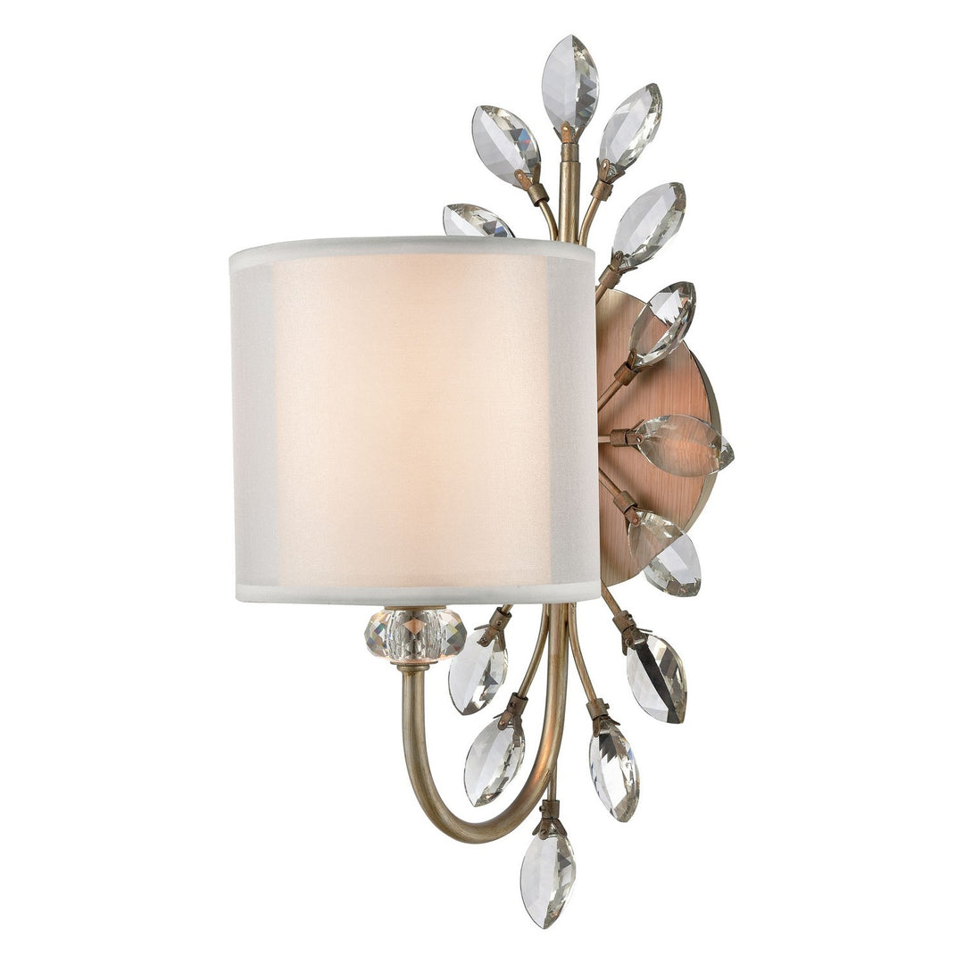 Elk Asbury 16276/1 Wall Sconce Light - Aged Silver