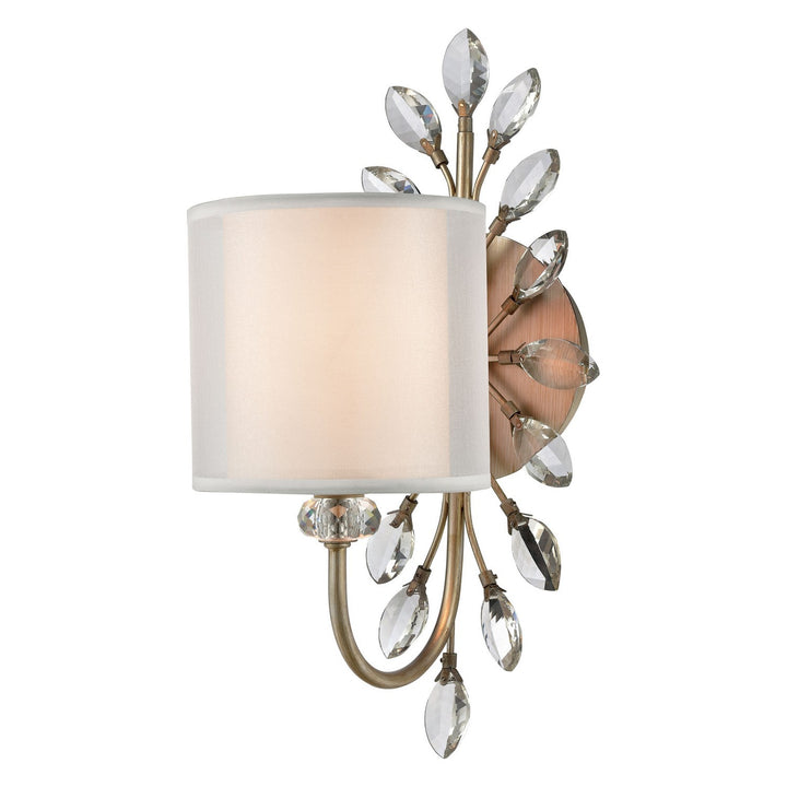 Elk Asbury 16276/1 Wall Sconce Light - Aged Silver