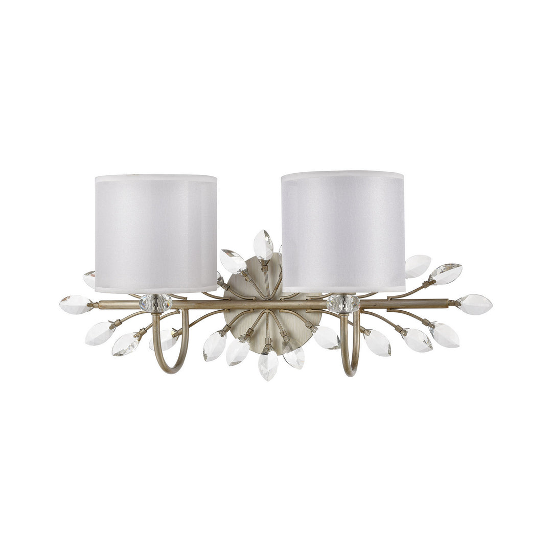 Elk Asbury 16277/2 Bath Vanity Light 24 in. wide - Aged Silver