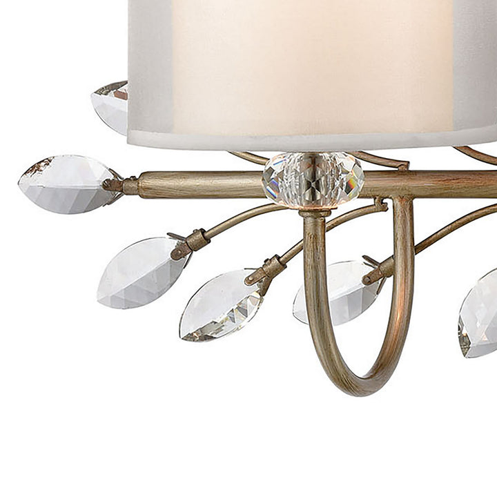 Elk Asbury 16277/2 Bath Vanity Light 24 in. wide - Aged Silver