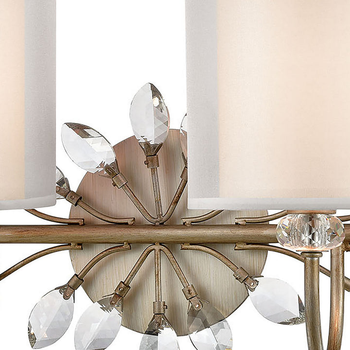 Elk Asbury 16277/2 Bath Vanity Light 24 in. wide - Aged Silver