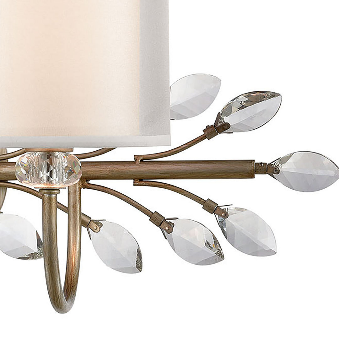 Elk Asbury 16277/2 Bath Vanity Light 24 in. wide - Aged Silver