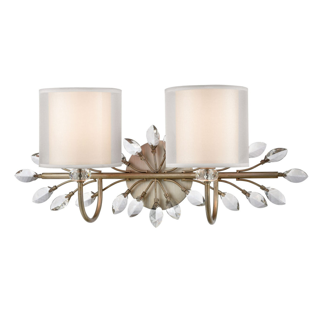 Elk Asbury 16277/2 Bath Vanity Light 24 in. wide - Aged Silver