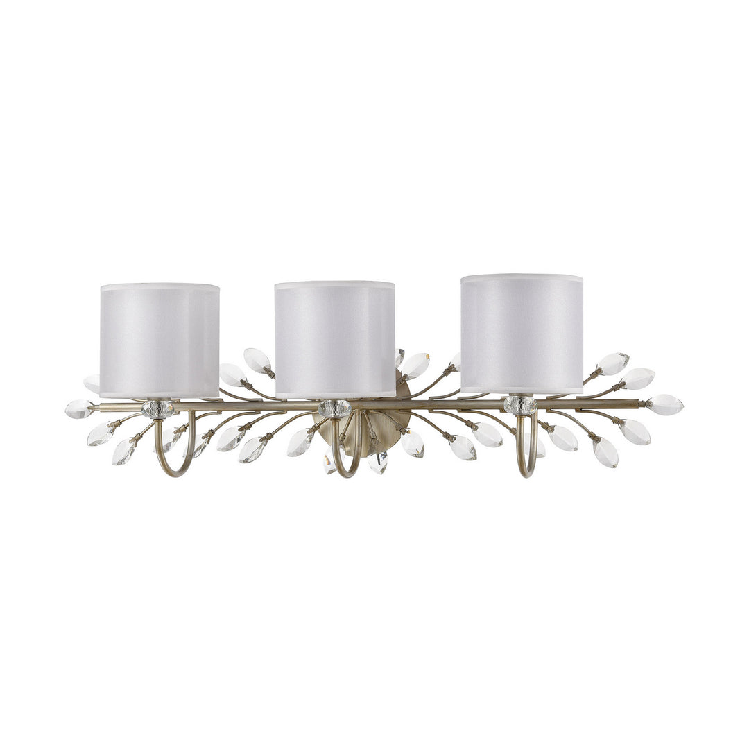 Elk Asbury 16278/3 Bath Vanity Light 34 in. wide - Aged Silver