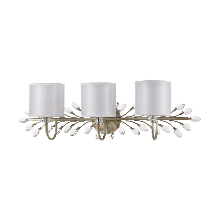 Elk Asbury 16278/3 Bath Vanity Light 34 in. wide - Aged Silver