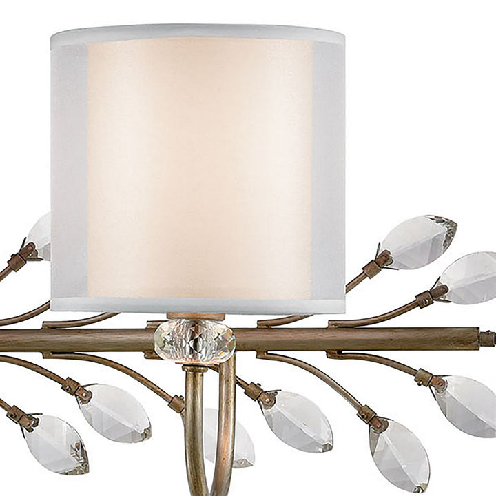 Elk Asbury 16278/3 Bath Vanity Light 34 in. wide - Aged Silver