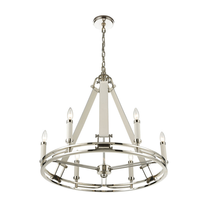 Elk Bergamo 16352/6 Chandelier Light - Polished Nickel