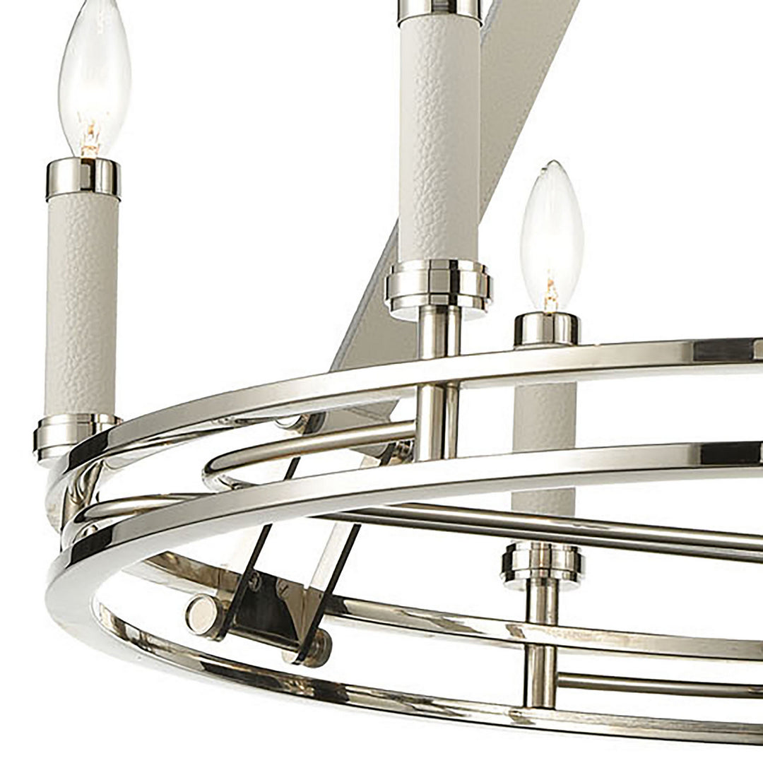 Elk Bergamo 16352/6 Chandelier Light - Polished Nickel