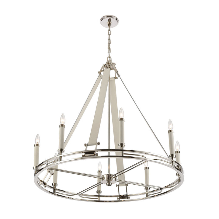 Elk Bergamo 16353/8 Chandelier Light - Polished Nickel