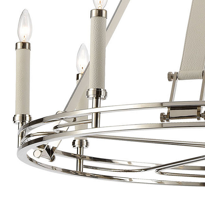 Elk Bergamo 16353/8 Chandelier Light - Polished Nickel