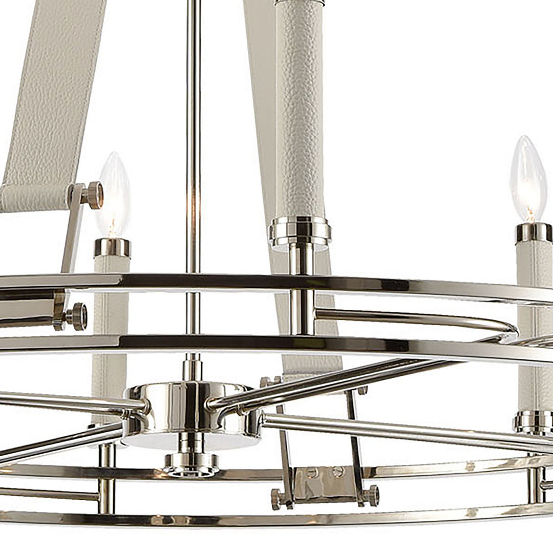 Elk Bergamo 16353/8 Chandelier Light - Polished Nickel