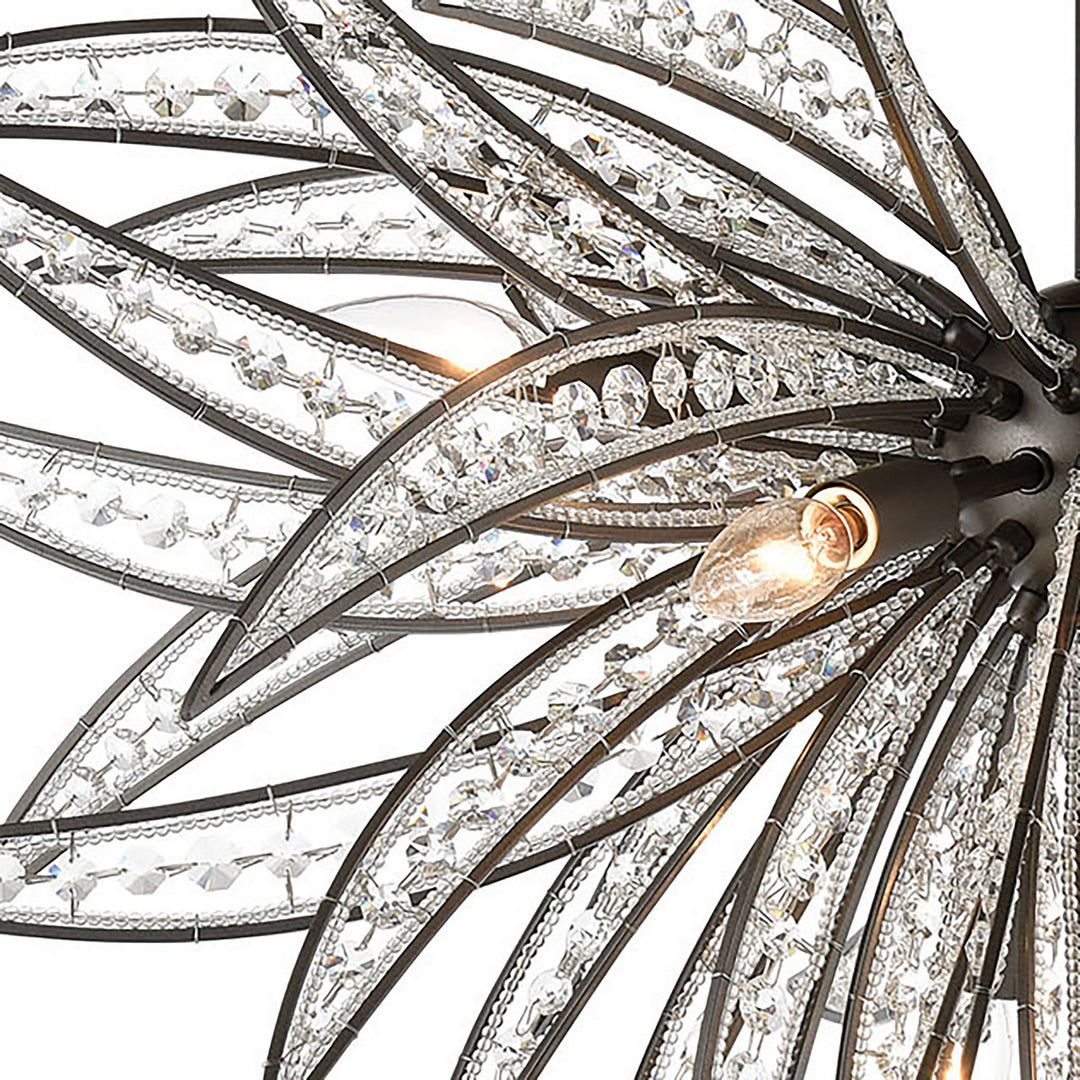 Elk Naples 16363/8 Chandelier Light - Dark Graphite