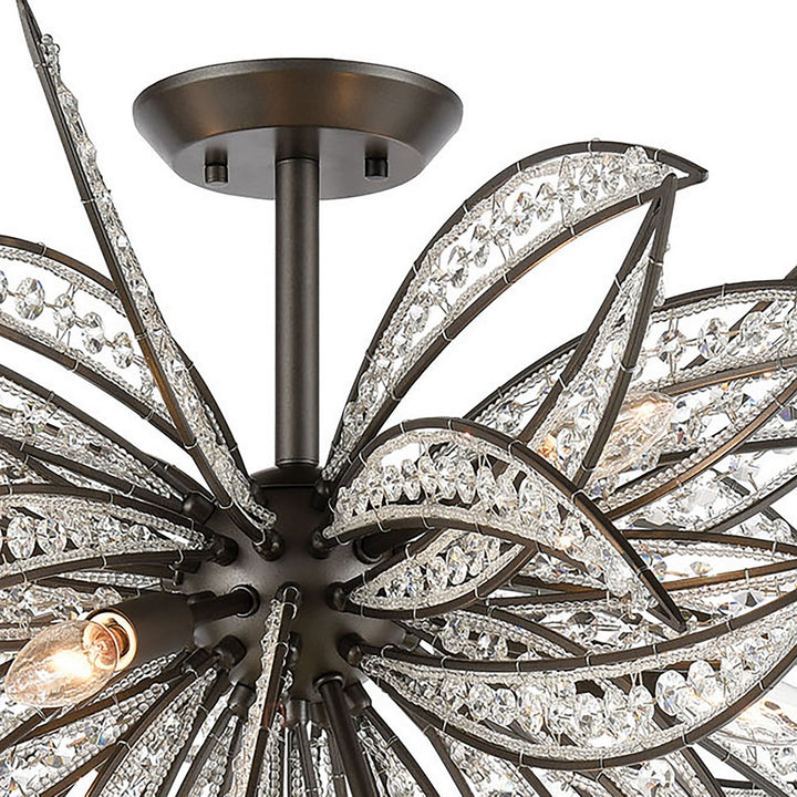 Elk Naples 16363/8 Chandelier Light - Dark Graphite
