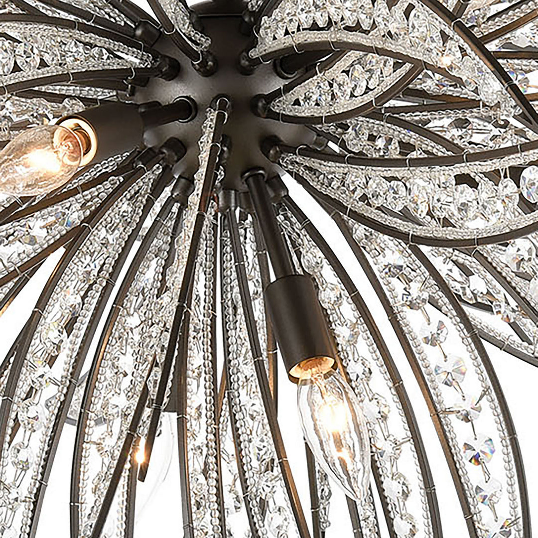 Elk Naples 16363/8 Chandelier Light - Dark Graphite