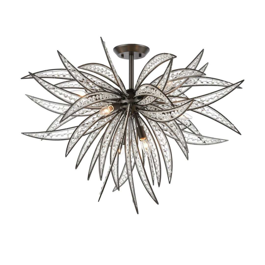 Elk Naples 16363/8 Chandelier Light - Dark Graphite