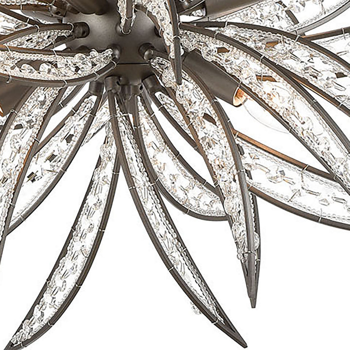 Elk Naples 16364/8 Chandelier Light - Dark Graphite