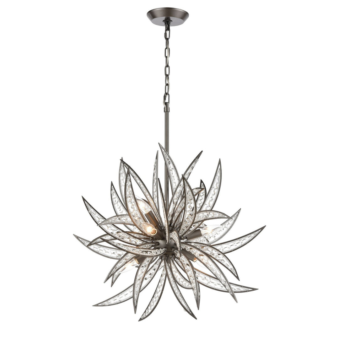 Elk Naples 16364/8 Chandelier Light - Dark Graphite