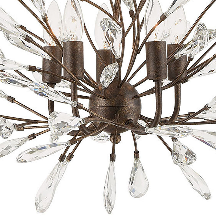 Elk Crislett 18257/5 Chandelier Light - Sunglow Bronze