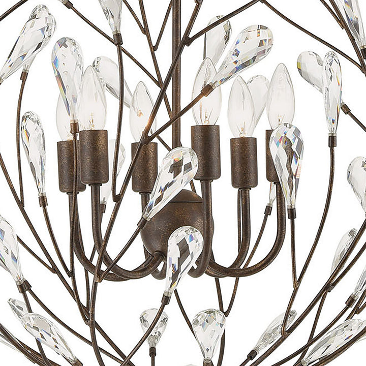 Elk Crislett 18258/6 Chandelier Light - Sunglow Bronze