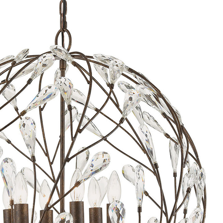 Elk Crislett 18258/6 Chandelier Light - Sunglow Bronze
