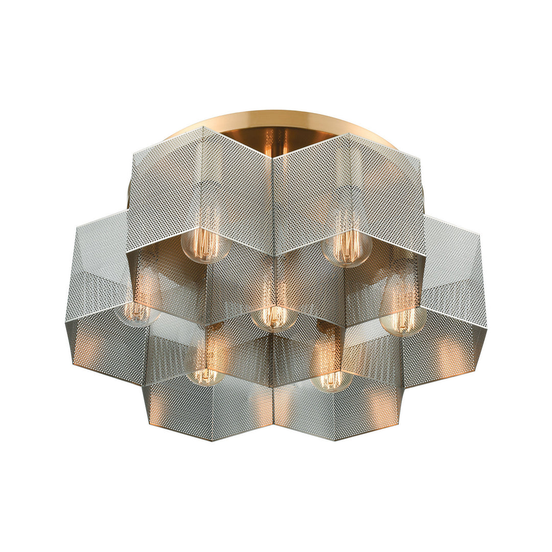 Elk Compartir 21109/7 Ceiling Light - Polished Nickel