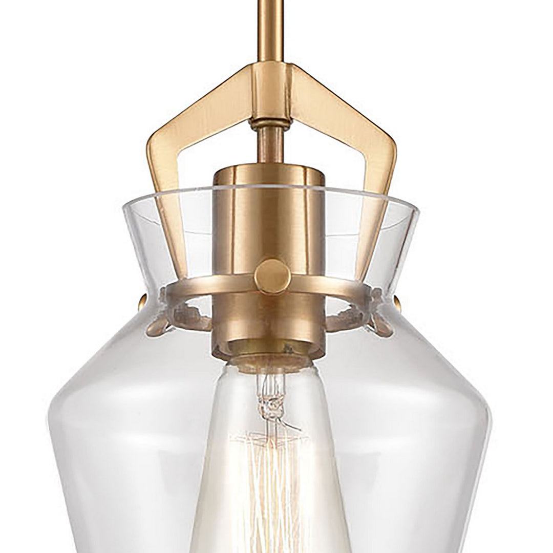 Elk Caliper 21171/1 Pendant Light - Satin Brass