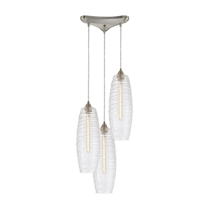 Elk Liz 21192/3 Pendant Light - Satin Nickel