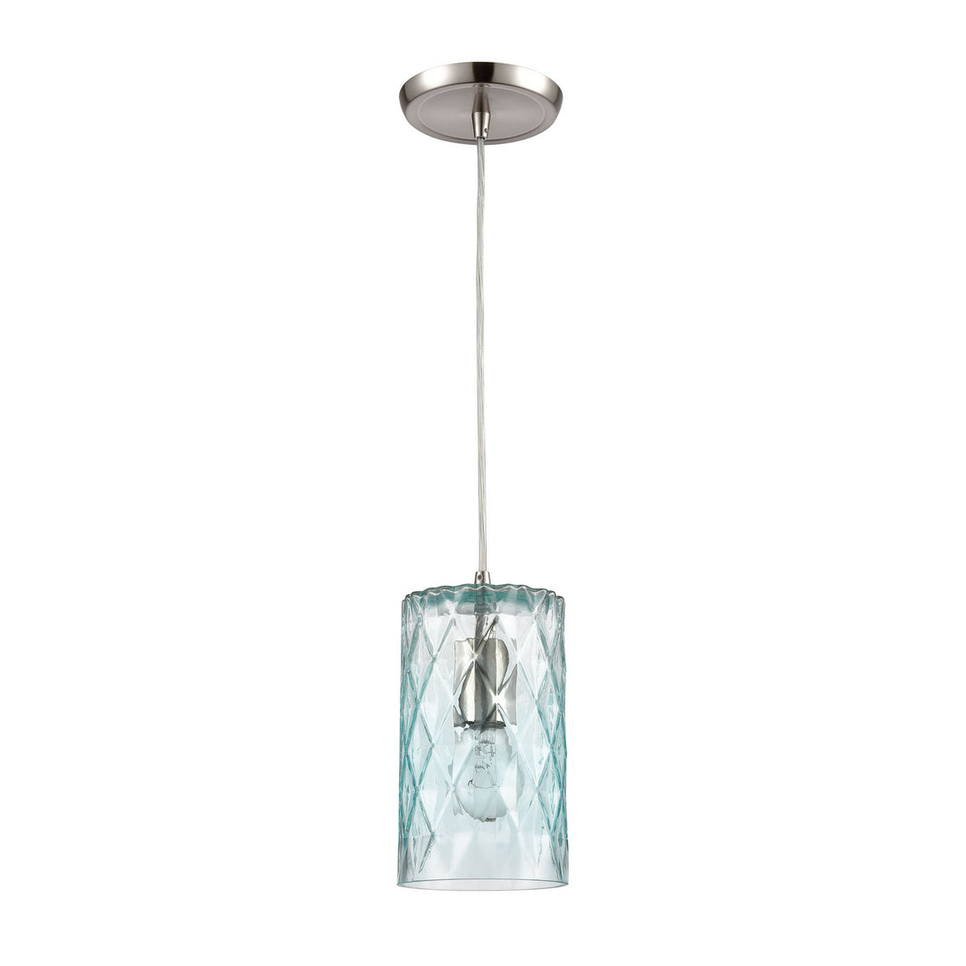 Elk Diamond Pleat 21194/1 Pendant Light - Satin Nickel