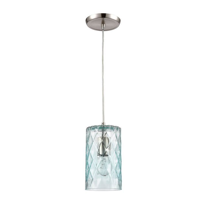 Elk Diamond Pleat 21194/1 Pendant Light - Satin Nickel