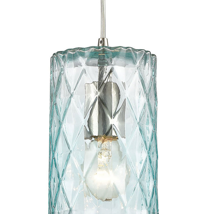 Elk Diamond Pleat 21194/1 Pendant Light - Satin Nickel